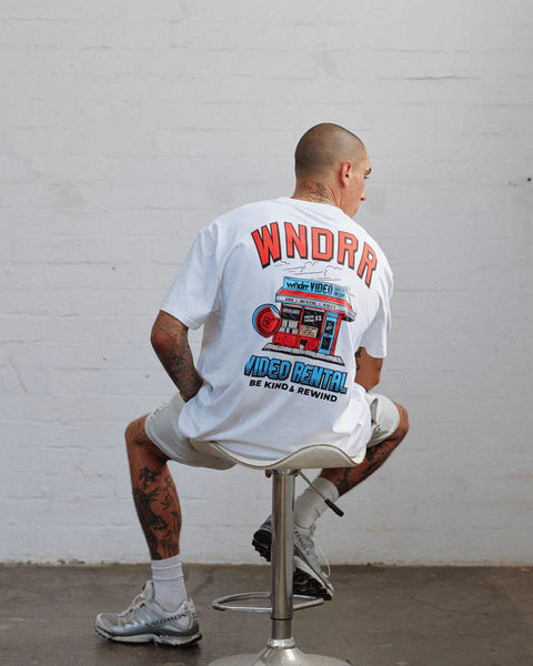 WNDRR VIDEO RENTAL BOX FIT TEE