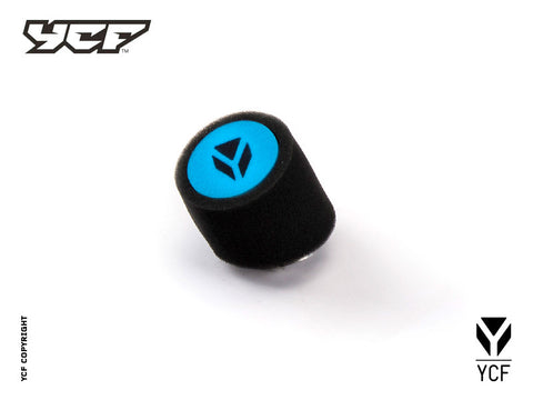 YCF AIR FILTER POD BLUE D35MM TWIN THICKNESS