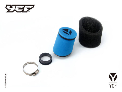 YCF AIR FILTER POD TWIN WALL 38MM 110/125 2014>