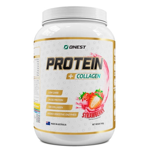 ONEST PROTIEN + COLLAGEN STRAWBERRY 960g