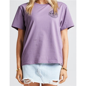 HUEYS LIFE WOMENS SS TEE - GRAPE