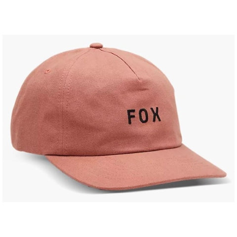 WOMENS WORDMARK ADJUSTABLE HAT - CORDOVAN RED