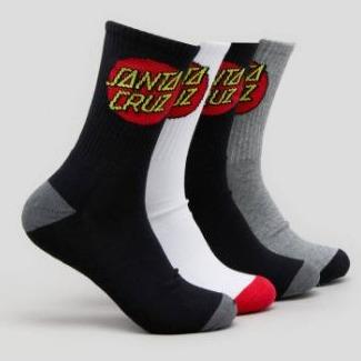 CLASSIC DOT SOCKS CREW SOCKS 7-11 MULTI 4 PACK