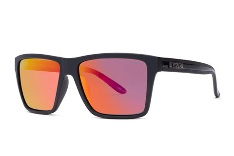 BAZZA - RED MIRROR POLARISED TWIN BLACKS