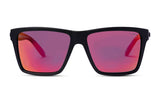 BAZZA - RED MIRROR POLARISED TWIN BLACKS
