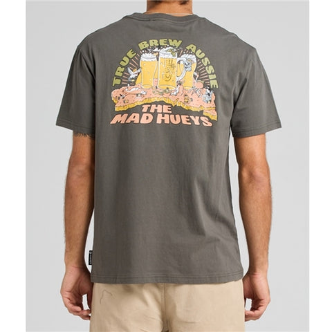 TRUE BREW SS TEE CHARCOAL