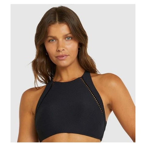 ROCOCCO HIGH NECK BRA BLACK