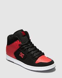 DC YOUTH SHOE MANTECA 4 HI | BLACK/RED