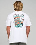 THE MAD HUEYS CARTS AND DARTS SS WHITE TEE