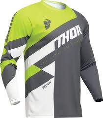 THOR MENS JERSEY SECTOR CHECKER | GREY/ACID