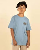 THE MAD HUEYS THE SEA CAPTAIN YOUTH TEE BLUE