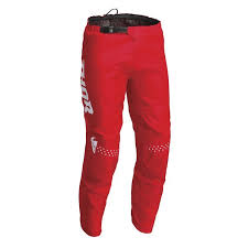 THOR PANT SECTOR YOUTH EDGE RED/WHITE