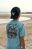 THE MAD HUEYS THE SEA CAPTAIN YOUTH TEE BLUE