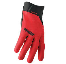 THOR DRAFT GLOVE RED BLACK