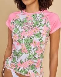 GALAH ANCHOR | WOMENS RAGLAN SS RASHIE - PINK