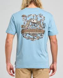 THE MAD HUEYS THE SEA CAPTAIN TEE BLUE