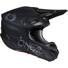 ONEAL 5SRS POLYACRYLITE HELMET BLACKOUT BLACK/GRAY