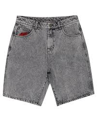 SANTA CRUZ BONE HAND EVOLVED BAGGY JEAN SHORTS