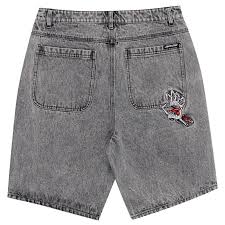 SANTA CRUZ BONE HAND EVOLVED BAGGY JEAN SHORTS