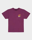 SANTA CRUZ SPACE DOT ROCKET TEE | MAROON