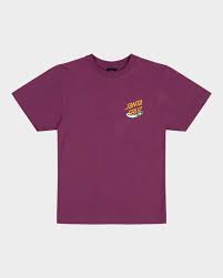 SANTA CRUZ SPACE DOT ROCKET TEE | MAROON