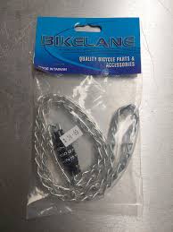 BIKELANE COMBINATION CHAIN LOCK 2.3 X 915MM | CLEAR