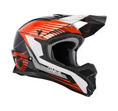 O'NEAL 1SRS YOUTH HELMET STREAM BLACK/ORANGE