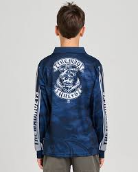 SAILOR ANCHOR | YOUTH UPF 50+ FISHING JERSEY - NAVY