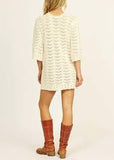 SISSTR SALT KISS CROCHET DRESS