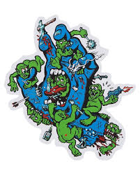 SANTA CRUZ GREMLIN PATROL MATTE STICKER