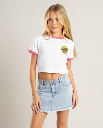 SANTA CRUZ CONTRA DOT POP SHORT BABY TEE