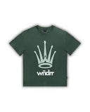 WNDRR CREST BOX FIT TEE | DARK GREEN