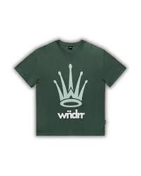 WNDRR CREST BOX FIT TEE | DARK GREEN