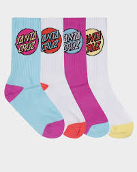 SANTA CRUZ OTHER DOT REDUX CREW SOCK 2 PACK