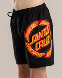 SANTA CRUZ FLAME RINGED DOT BOARDSHORT