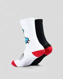 SANTA CRUZ OPUS SCREAMING HAND LONG CREW SOCK 2 PACK