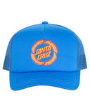 SANTA CRUZ FLAME RINGED DOT TRUCKER CAP