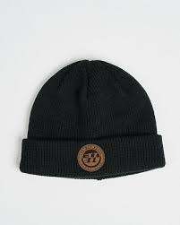 THE MAD HUEYS SUEDE WHARFIE BEANIE - BLACK