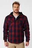 JET PILOT QUILTED MENS FLANNEL JACKET | RED
