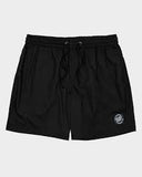 SANTA CRUZ MFG CRUZIER SOLID BLACK BEACH SHORT