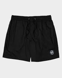 SANTA CRUZ MFG CRUZIER SOLID BLACK BEACH SHORT