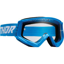 THOR COMBAT MOTO GOGGLE - BLUE/WHITE