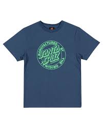 SANTA CRUZ MFG DOT FRONT TEE DARK BLUE