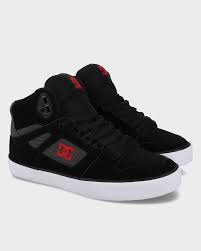 DC MENS SHOES PURE HIGH-TOP WC | BLACK/RED