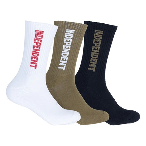 ITC GRIND CREW SOCK 3PK