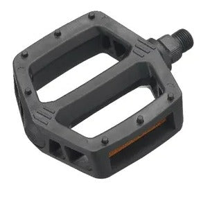 PEDALS 1/2" BMX, PP Large Platform, BLACK