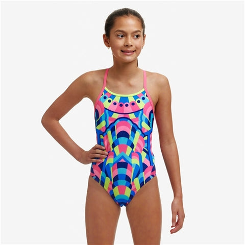 GIRL'S DIAMOND BACK ONE PIECE - PRINCESS PAGEANT