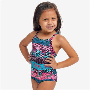 TODDLER GIRL'S PRINTED ONE PIECE - WILD THINGS