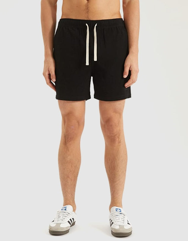 NOMADIC SEASIDE LINEN SHORTS | BLACK