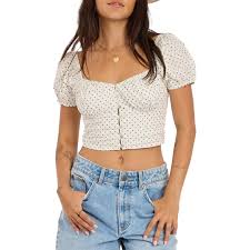 SISSTR SUNDAZED WOVEN TOP